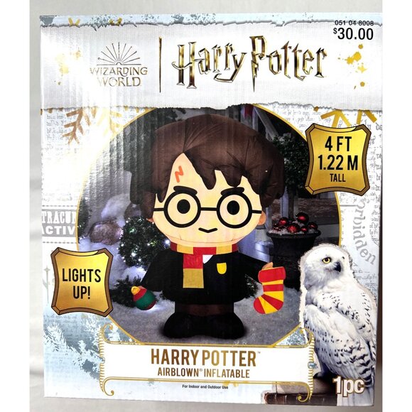 Harry Potter 4 Ft Airblown Inflatable Light Up Feature Indoor & Outdoor use - Picture 1 of 3